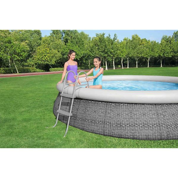 Bestway Стълба за басейн Flowclear, 2 стъпала, 84 см