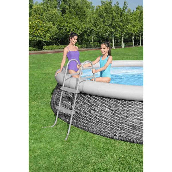 Bestway Стълба за басейн Flowclear, 2 стъпала, 84 см