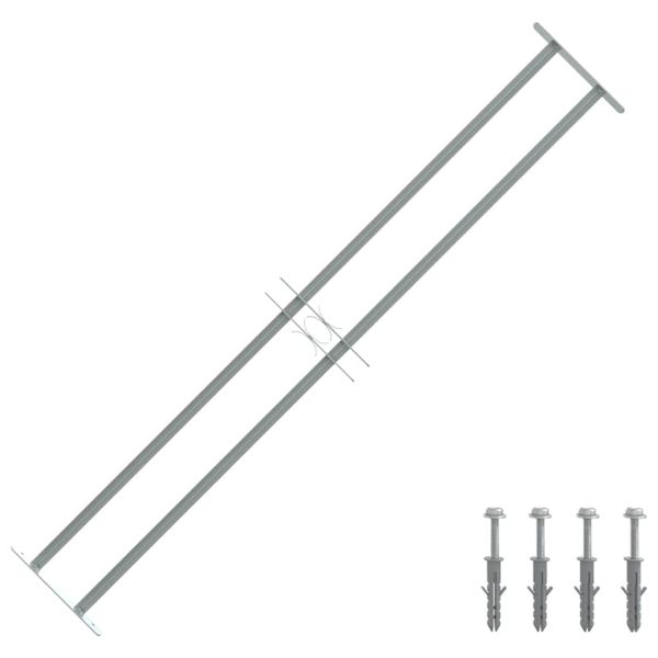 Решетки за прозорци 1000-1500 mm Поцинкована стомана Сребристо