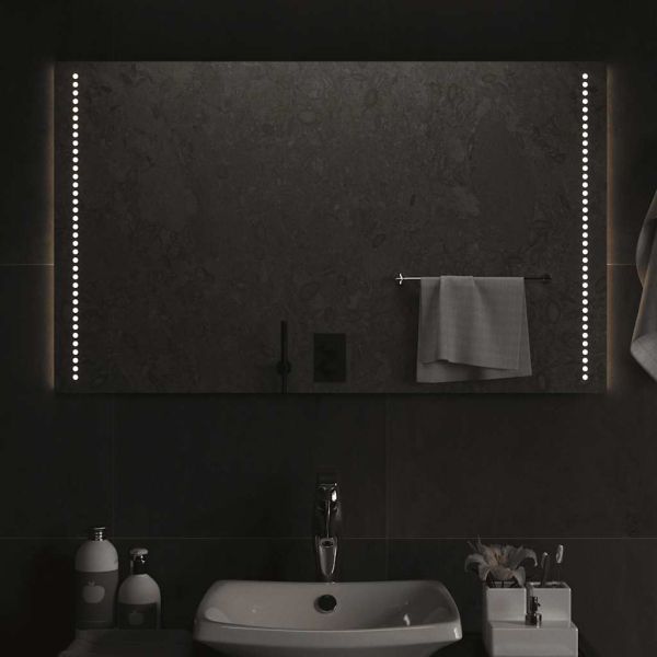 LED огледало за баня, 100x60 см