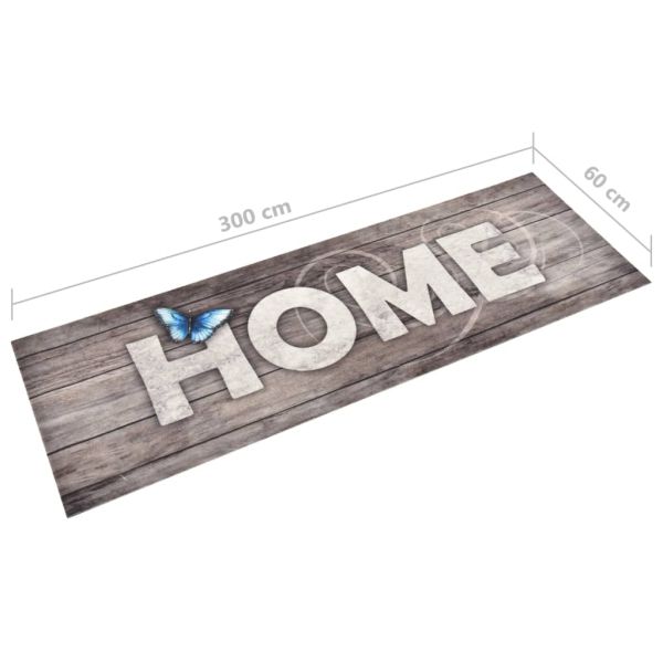 Кухненско килимче, перимо, надпис "Home", 60x300 см