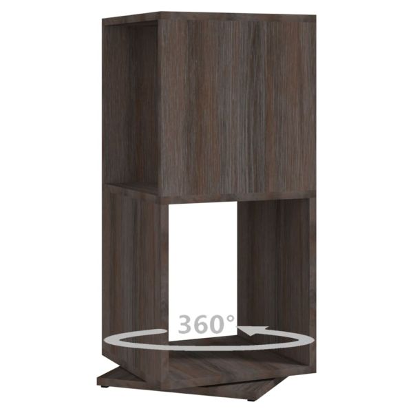 Въртящ се шкаф сив дъб сонома 34,5x34,5x75,5 см инженерно дърво