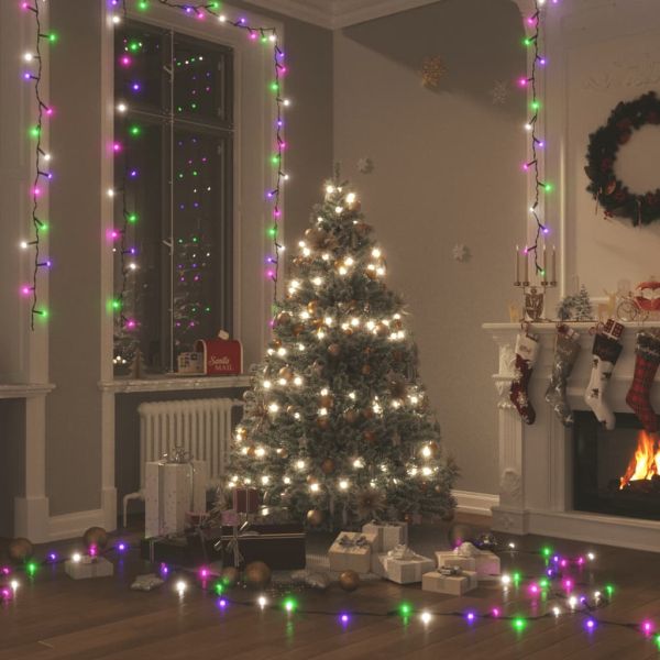 LED стринг с 2000 LED пастелен многоцветен 200 м PVC