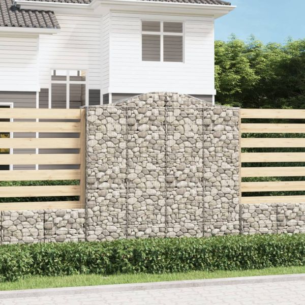 Дъговидна габионна кошница 200x50x200/220 см поцинковано желязо