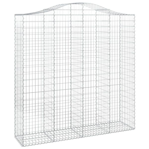 Дъговидна габионна кошница 200x50x200/220 см поцинковано желязо