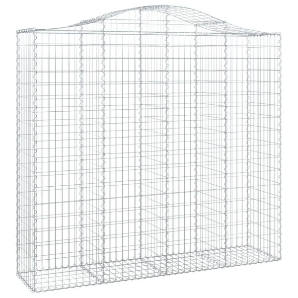 Дъговидна габионна кошница 200x50x180/200 см поцинковано желязо