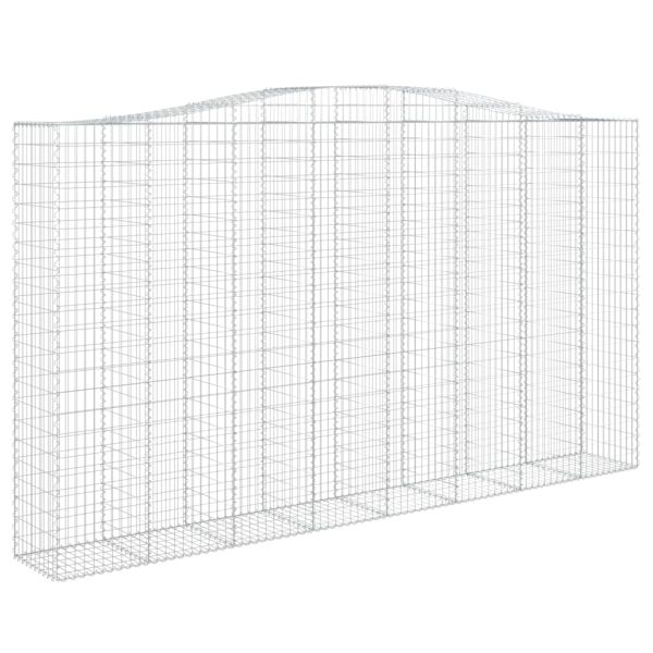 Дъговидна габионна кошница 400x50x220/240 см поцинковано желязо