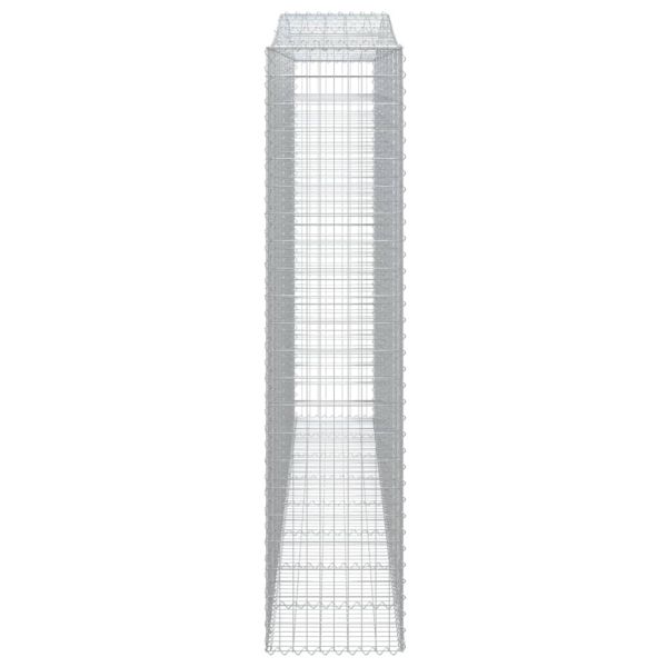 Дъговидна габионна кошница 400x50x220/240 см поцинковано желязо