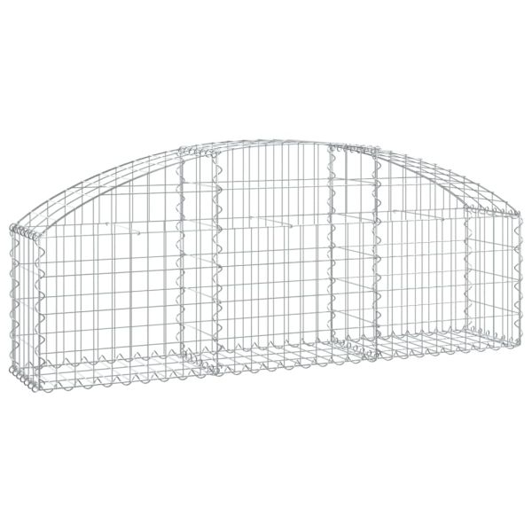 Дъговидна габионна кошница 150x30x40/60 см поцинковано желязо