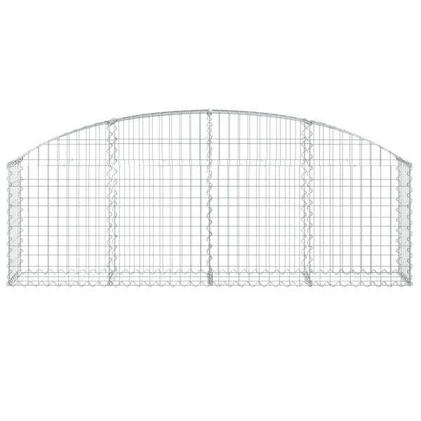 Дъговидна габионна кошница 200x30x60/80 см поцинковано желязо