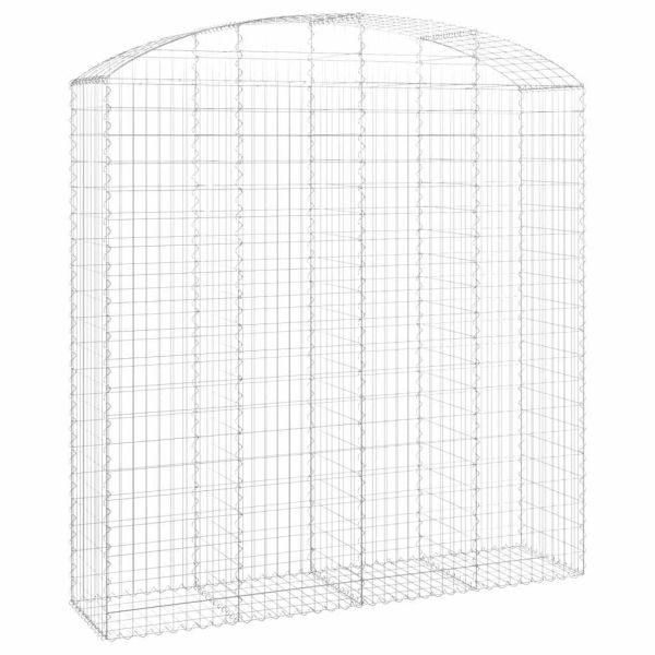 Дъговидна габионна кошница 200x50x200/220 см поцинковано желязо