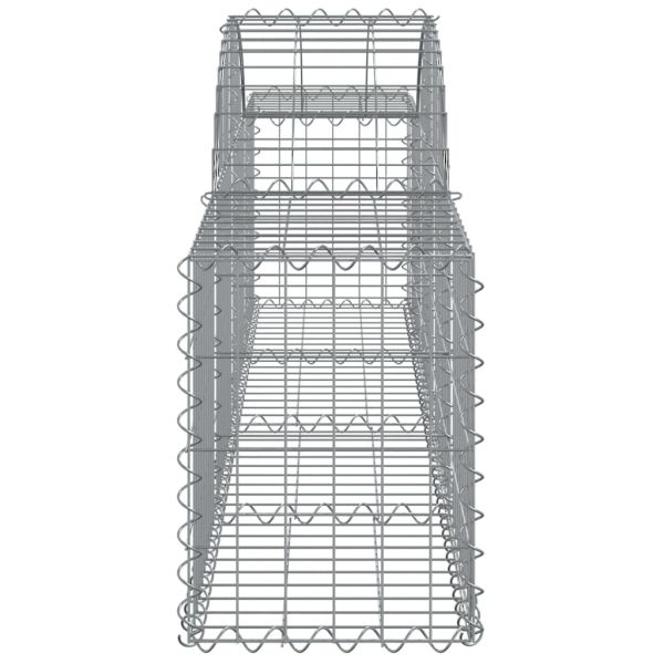 Дъговидна габионна кошница 200x30x40/60 см поцинковано желязо