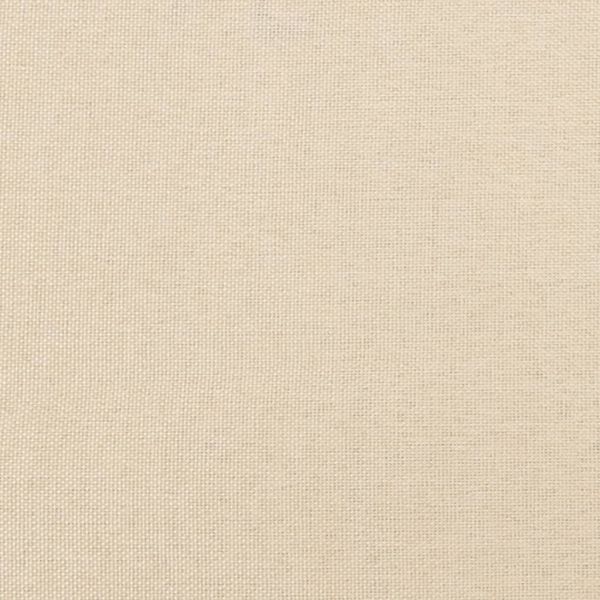 Горна табла за легло с уши, кремава, 83x23x78/88 см, плат