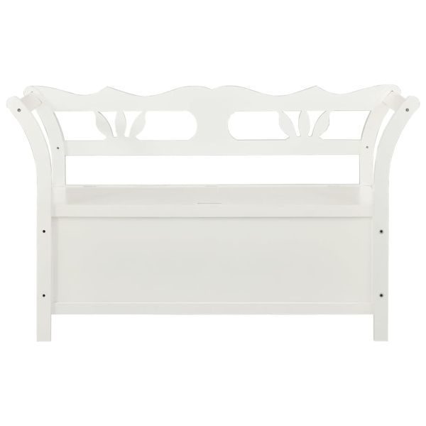 Пейка бяла 107x45x75,5 см масивна ела