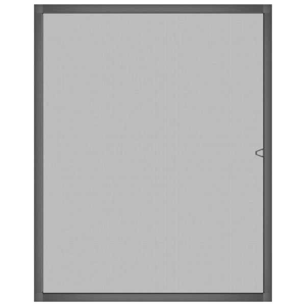 Мрежа против насекоми за прозорци, антрацит, 80x100 см