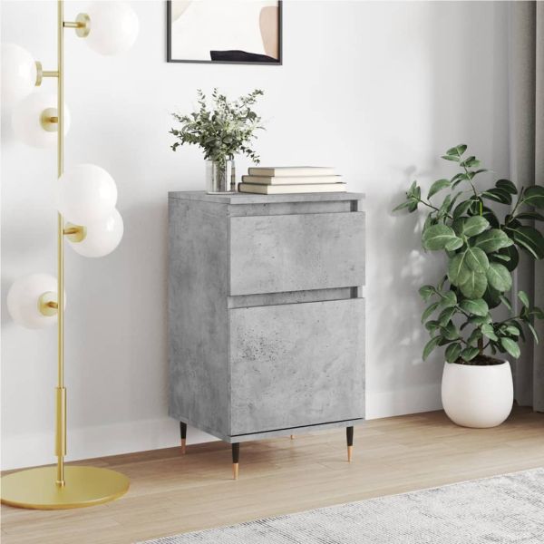 Бюфет бетонно сив 40x35x70 см инженерно дърво