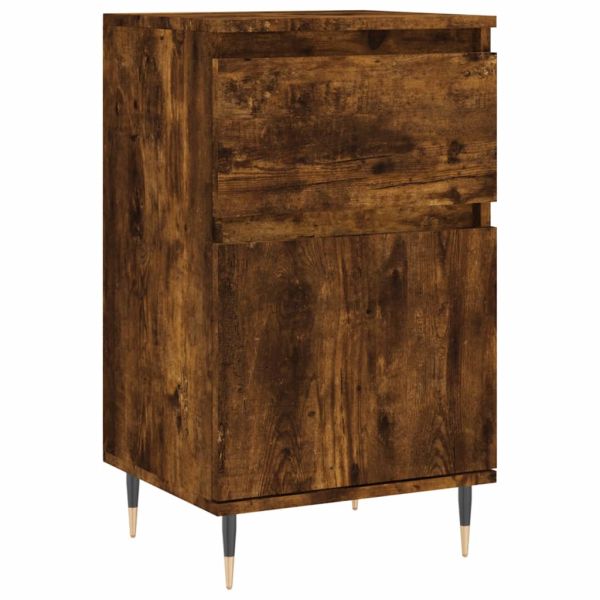 Бюфет опушен дъб 40x35x70 см инженерно дърво