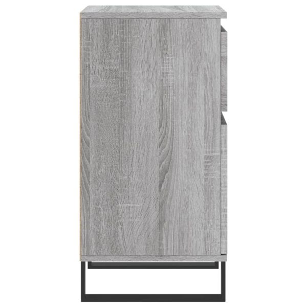 Бюфети 2 бр сив сонома 40x35x70 см инженерно дърво