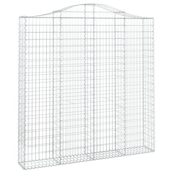 Дъговидна габионна кошница 200x30x200/220 см поцинковано желязо