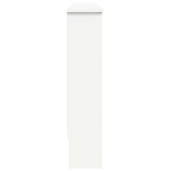 Параван за радиатор, бял, 152x19x81,5 см, МДФ