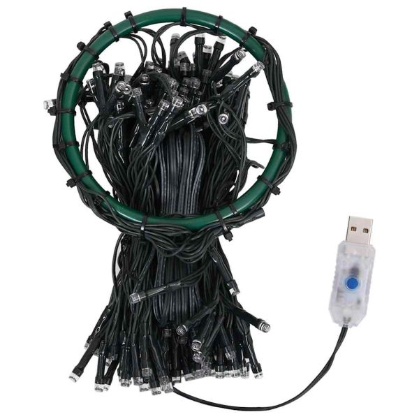 Коледни лампички за елха тип мрежа, 180 LED, сини, 180 см