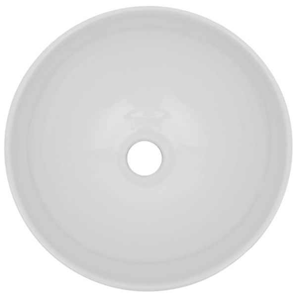 Комплект мебели за баня от две части, керамика, сив