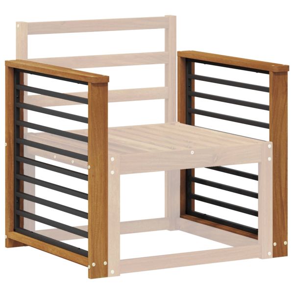 Подлакътник 2 бр. Натурално 60 x 6 x 61 см