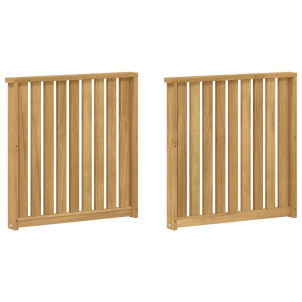 Модул с подлакътници 2 бр. Бяло 60 x 6 x 61 см