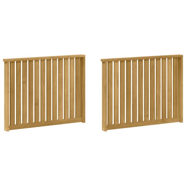 Модул с подлакътници 2 бр. Бяло 80 x 6 x 61 см