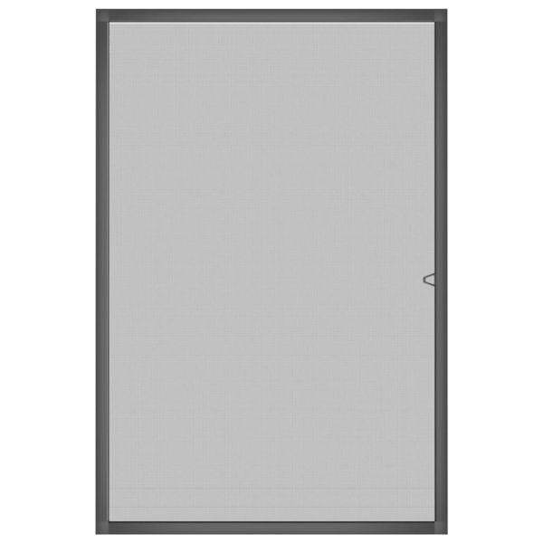 Мрежа против насекоми за прозорци, антрацит, 90x120 см
