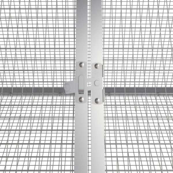 Клетка за зайци антрацит 403,5x80,5x71 см поцинкована стомана