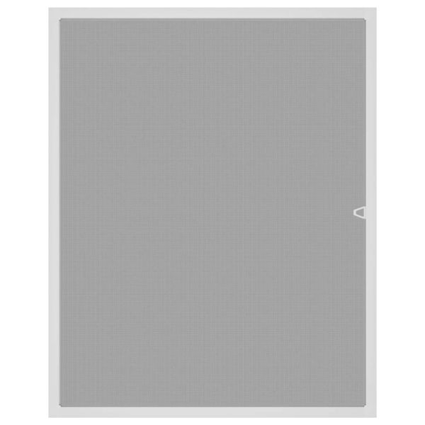 Мрежа против насекоми за прозорци, бяла, 100x120 см