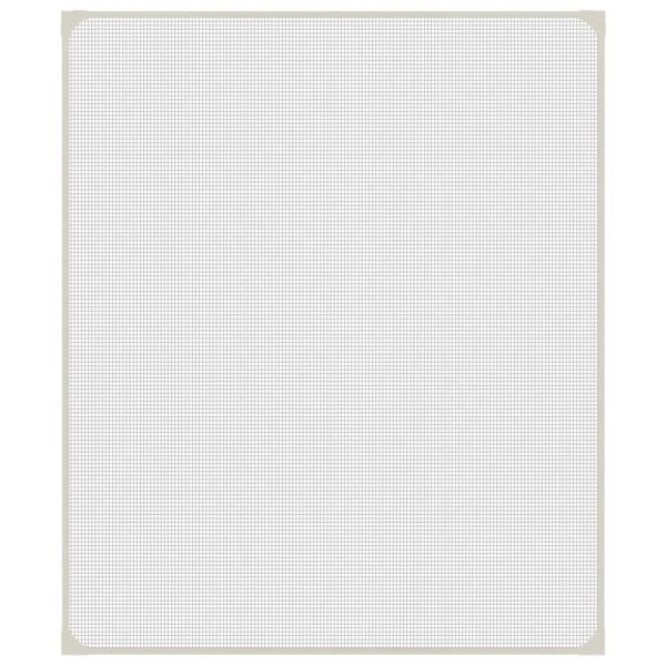 Магнитна мрежа против насекоми за прозорци, бяла, 100x120 см