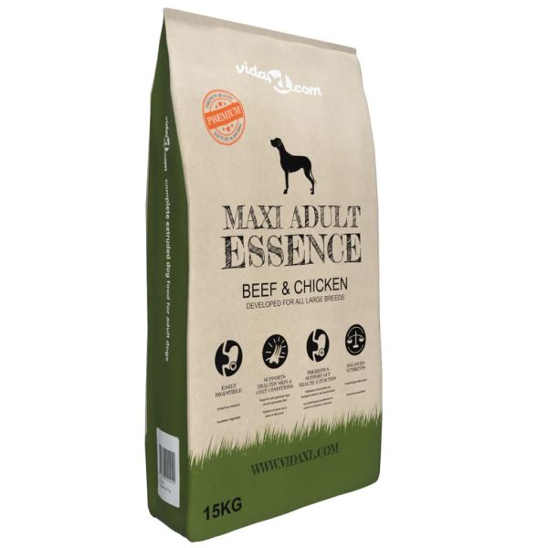 Премиум храна за кучета Maxi Adult Essence Beef &amp; Chicken 15 кг