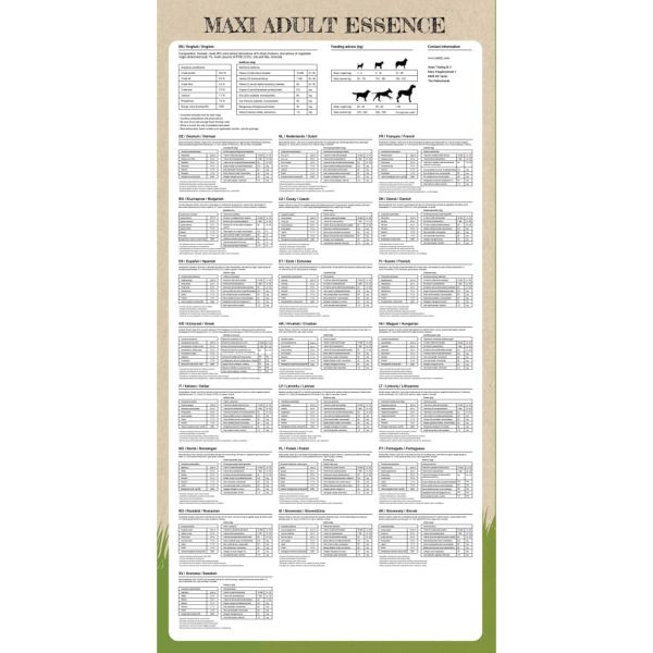 Премиум храна за кучета Maxi Adult Essence Beef &amp; Chicken 15 кг