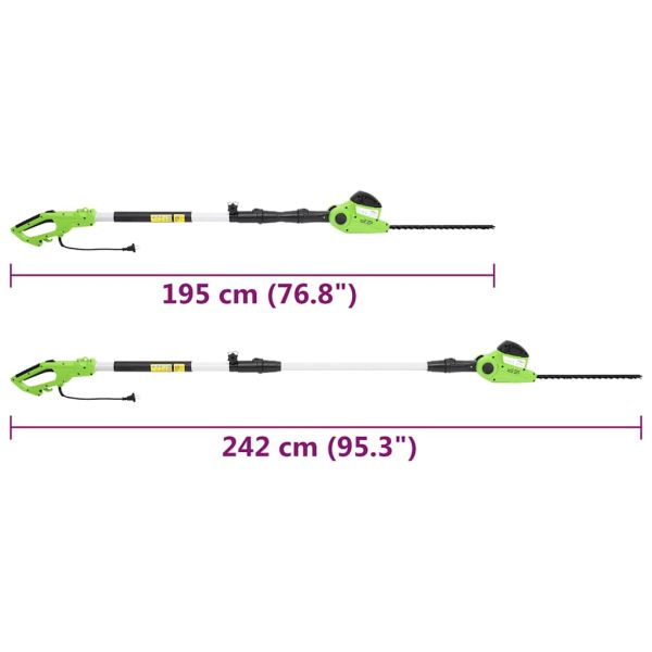 2-в-1 телескопичен трион/храсторез, 25/41 см, 710/550 W