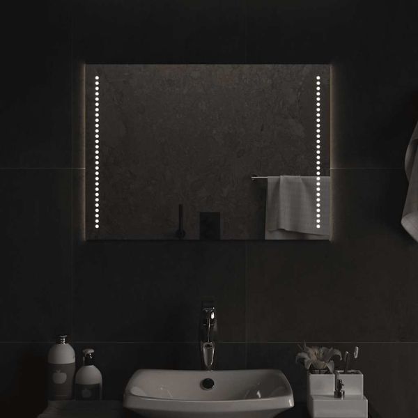 LED огледало за баня, 70x50 см