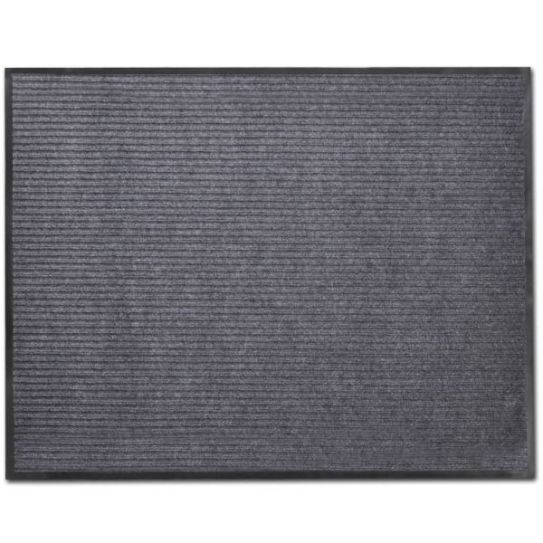 Изтривалка за врата, сива, 90 x 120 см, PVC