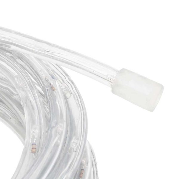 Светещ маркуч с 480 светодиода студено бяло 20 м PVC