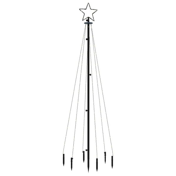 Коледна елха с шип, студено бяло, 108 LED, 180 см
