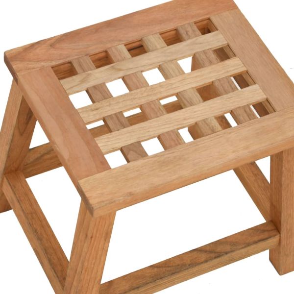 Табуретка стълба 29x22,5x25,5 см масивна орехова дървесина
