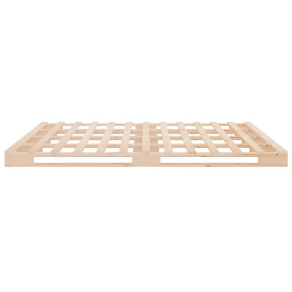 Легло от палети 160x200 см борово дърво масив