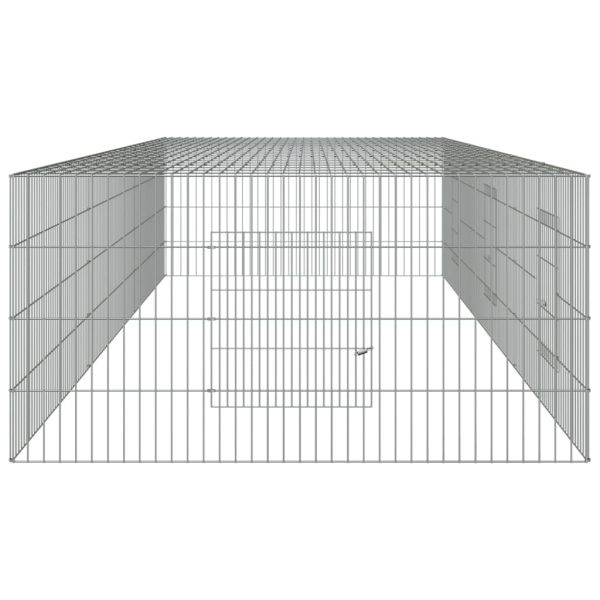Клетка за зайци, 3 панела, 325x109x54 см, поцинковано желязо