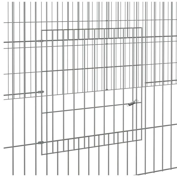 Клетка за зайци, 3 панела, 325x109x54 см, поцинковано желязо