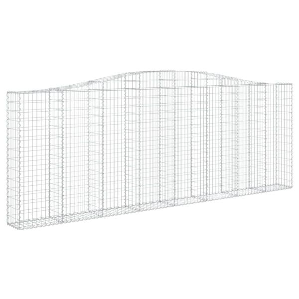 Дъговидна габионна кошница 400x30x140/160 см поцинковано желязо