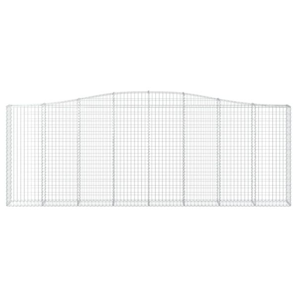 Дъговидна габионна кошница 400x30x140/160 см поцинковано желязо