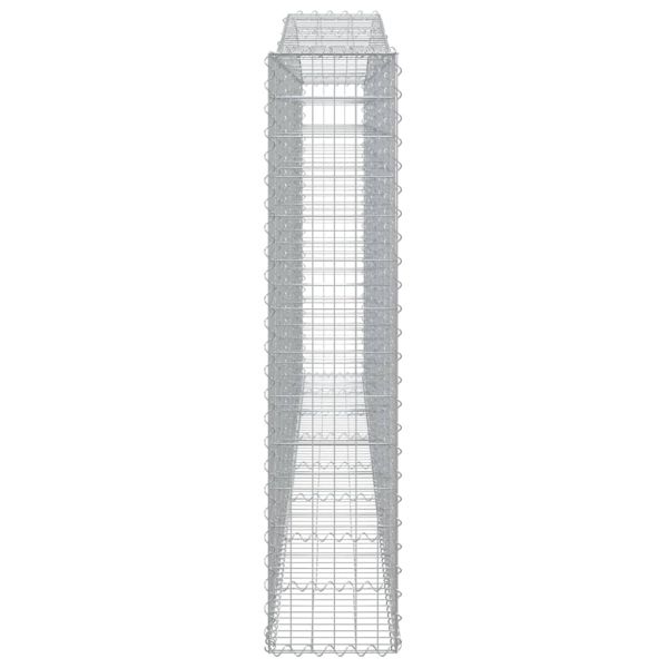 Дъговидна габионна кошница 400x30x140/160 см поцинковано желязо