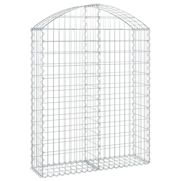 Дъговидна габионна кошница 100x30x120/140 см поцинковано желязо
