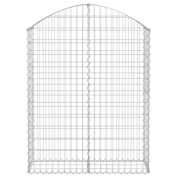 Дъговидна габионна кошница 100x30x120/140 см поцинковано желязо