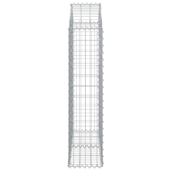 Дъговидна габионна кошница 100x30x120/140 см поцинковано желязо